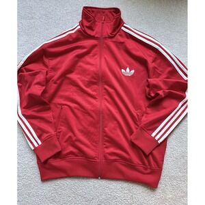 Adidas Firebird Jacket Men's XL Track Trefoil Originals Y2K Full Zip RED